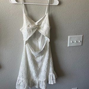 Shein White Cut-Out dress